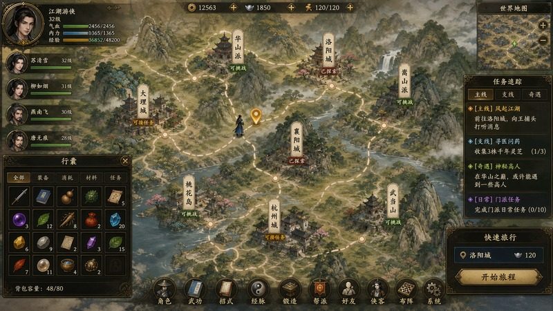 金庸群侠传5爱与死仙狐MOD六周年 任务推进 实机截图 3